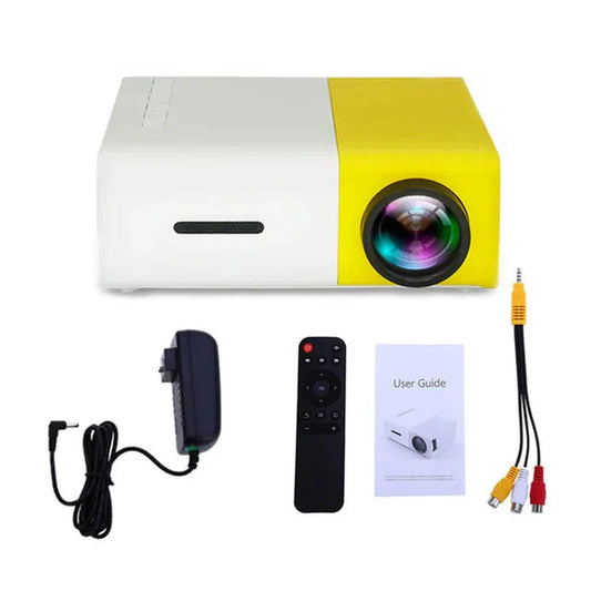 Mini Portable Projector – 1080P Full HD Support, Portable LED Projector, 4K Video Playback, Multiple Connectivity Options